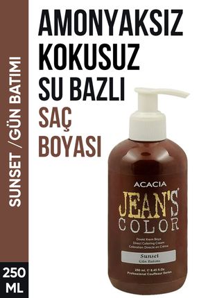 Amonyaksız Gün Batımı Renkli Saç Boyası 250 Ml Kokusuz Su Bazlı Sunset Hair Dye