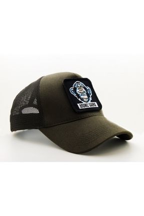 Trucker (NAKIŞ) Mobi Gang Logolu Unisex Haki Şapka (CAP)