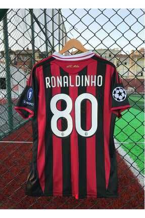 Çok Renkli A.c. Milan 2009/2010 Sezonu Ronaldinho Nostalji Forması