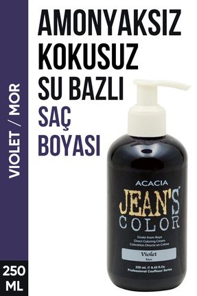 Amonyaksız Mor Renkli Saç Boyası 250 Ml Kokusuz Su Bazlı Violet Hair Dye