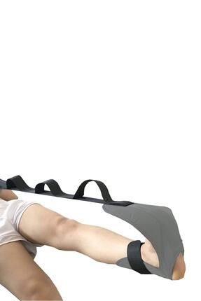 Yoga Linda Gri Ayak Bacak Germe Askısı Pilates Fitness Kardiyo Vücut Kas Geliştirici Spor Aleti