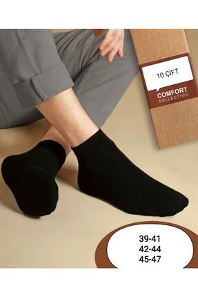 Siyah Patik Penye Çorap 10 Çift