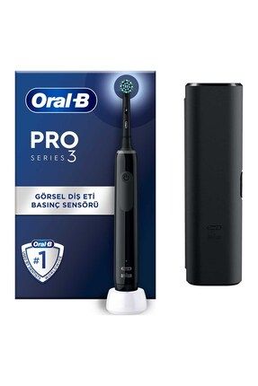 Pro 3500 Şarj Edilebilir Diş Fırçası Siyah + Başlık