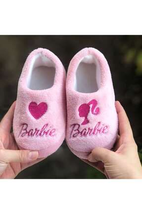 Barbie kız Çocuk Panduf kaydırmaz taban anaokulu kreş ev ayakkabısı