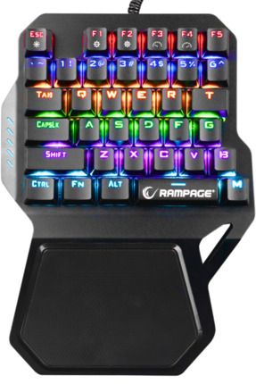 Kb-r77 Blue Switch Usb Rainbow Backlight Mekanik 36 Tuşlu Mini Gaming Oyuncu Klavyesi
