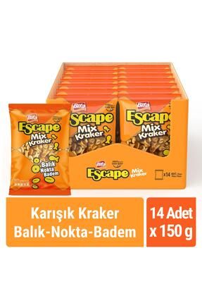 Escape Mix Kraker - Balık - Nokta - Badem 150 gr X 14 Adet