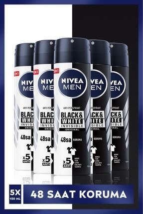 Men Erkek Sprey Deodorant Black&white Invisible Original 48 Saat Anti-perspirant Koruma 150ml