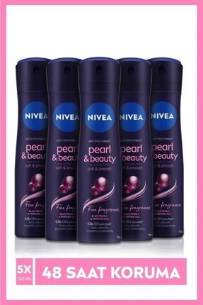 Kadın Sprey Deodorant Pearl&beauty Fine Fragrances,48 Saat Anti-perspirant Koruma,150mlx5