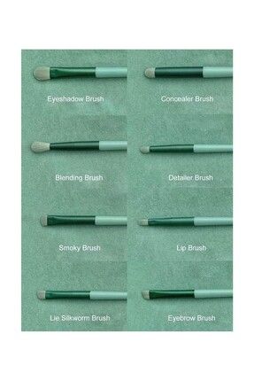 Fix Özel Keseli 13'lü Fırça Seti Yeşil