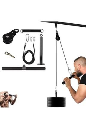 Makara Kablo Fitness Seti Triceps - Biceps - Sırt Çekiş Çalışma İstasyonu