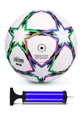 Şampiyonlar Ligi Tasarımı Profesyonel Futbol Topu, 5 Numara, Halı Saha Topu, Maç Topu + Pompa