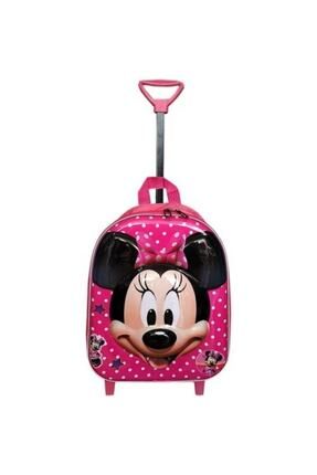 Minnie Mouse Kız Kreş Anaokulu Ilkokul Ve Günlük Kullanım Çekçekli Çocuk Sırt Çantası