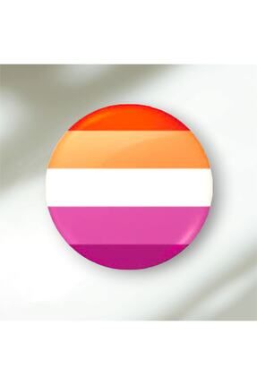 Pride Flag Lesbian Buton Rozet