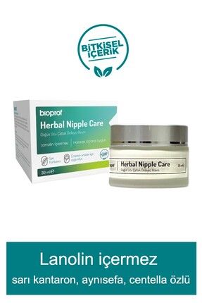 Herbal Nipple Care Doğal Bitkisel Göğüs Ucu Çatlak Önleyici Krem 30 Ml