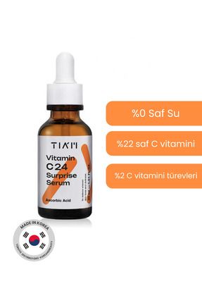 Vitamin C24 Surprise Serum 30 ml %22 Ascorbic Acid %2 Ethyl Ascorbic Acid Su Içermez Aydınlatır
