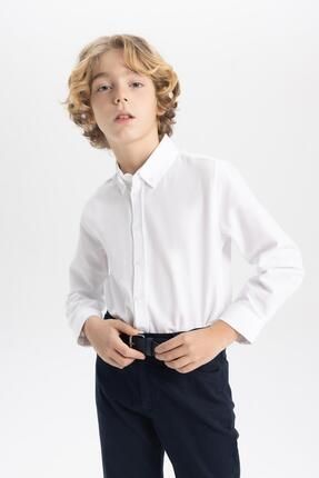 Erkek Çocuk Oxford Uzun Kollu Gömlek W3215a624sm