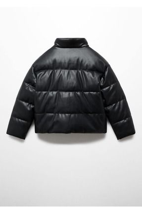 Mango kids leather jacket on sale