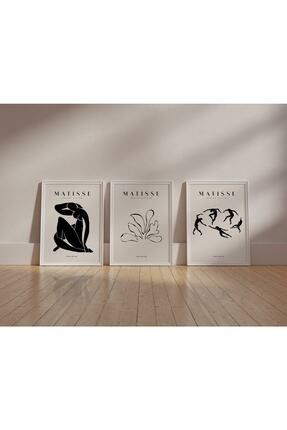 Matisse 3'lü Modern Set Çerçevesiz Poster