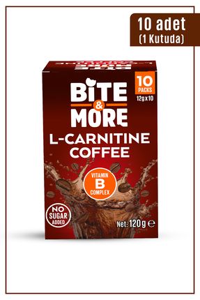Bite & More L-carnitine Coffee 12 gram X 10 Adet (L-KARNİTİN KAHVE)