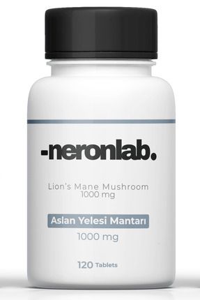 Aslan Yelesi Mantarı 1000 Mg 120 Tablet Lions Mane Mushroom 1000 Mg 120 Tablet