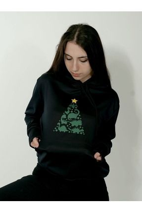 Özel tasarım desenli kapüşonlu unisex hoodie sweatshirt