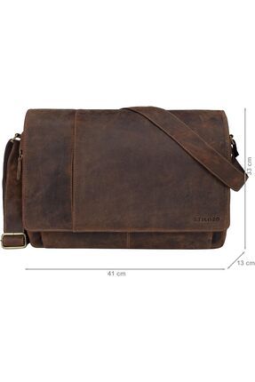 STILORD Unisex Vintage Deri Omuz Cantas 15.6 nc Laptop Messenger ve Ofis Cantas Fiyat Yorumlar Trendyol
