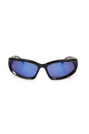 UV400 Ve Rüzgar Korumalı Buğulanmaz Mavi Cam Bisiklet Gözlüğü BS9999C1