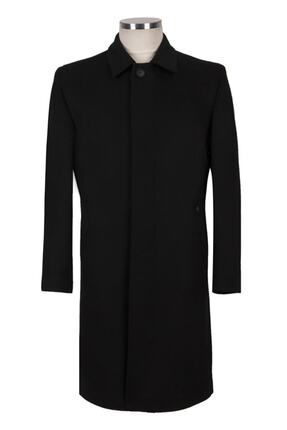 Klasik Regular Klasik Kesim Kaban Palto Siyah Baba Battal Büyük Beden