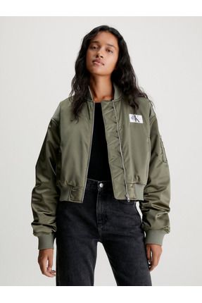 Calvin klein satin bomber jacket hot sale
