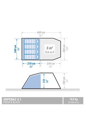 Decathlon Quechua 4 Ki ilik Kamp ad r 1 Odal Arpenaz 4.1