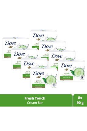 Beauty Cream Bar Katı Güzellik Sabunu Fresh Touch Nemlendirici Etkili 90 G X8 Adet