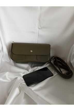 Kutu model tek bölmeli küçük cep detaylı omuz çantası