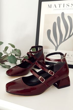 Tenis mary jane bordo sales