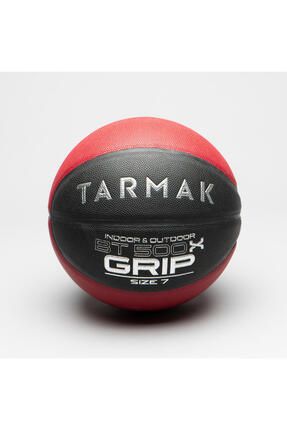 Tarmak Basketbol Topu - 7 Numara - Siyah / Kırmızı - Bt500 Grıp