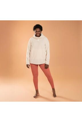 Decathlon Kad n Bej Polar Sweatshirt Yoga Fiyat Yorumlar
