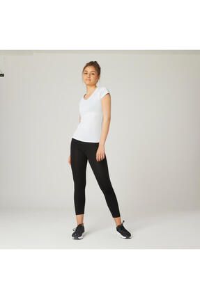 Decathlon Domyos Kadın Siyah Slim Spor Taytı Fit 500 - Fitness Fiyatı,  Yorumları - Trendyol