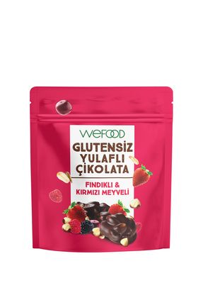 Glutensiz Yulaflı Çikolata Fındıklı & Kırmızı Meyveli 40 gr