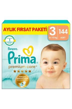 Bebek Bezi Premium Care 3 Beden 144 Adet Aylık Fırsat Paketi