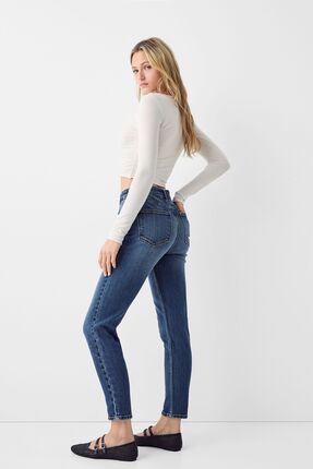 Bershka Slim Fit Comfort Mom Jean Fiyat Yorumlar Trendyol