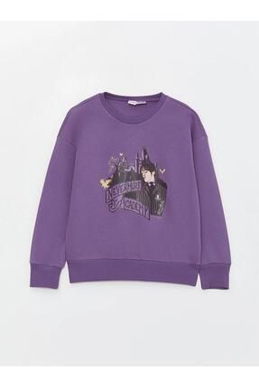 LC Waikiki LCW Kids Bisiklet Yaka Wednesday Bask l Uzun Kollu K z