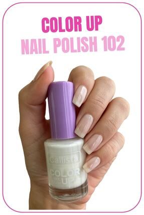 Color Up Nail Polish Oje 102 Coconut Juice - Beyaz