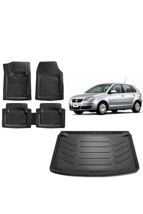 TEAMCAR Volkswagen Polo 9N 2006 Model 3D Bagaj Havuzu 3D Havuzlu Maximum Siyah Paspas Fiyat Yorumlar Trendyol
