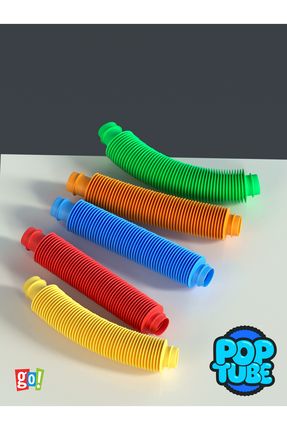5 Adet Pop Tube Duyusal Strec Boru Oyuncak Zihinsel Eğitici Oyuncak Poptube Vakum Molekül