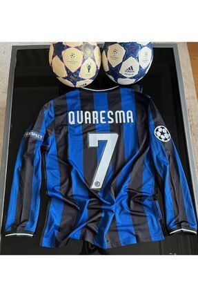 Inter 2010 Quaresma Şampiyonlar Ligi Finali Uzun Kol Retro Futbol Forması Nostalji Forma