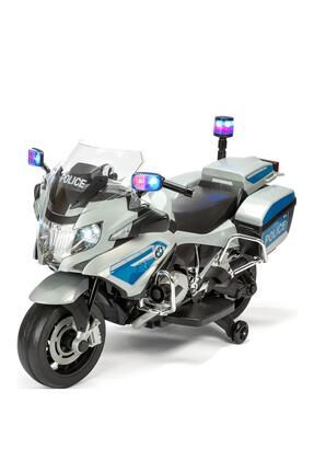 Bmw Lisanslı Akülü Polis Motorsikleti 12v - Anahtarlı