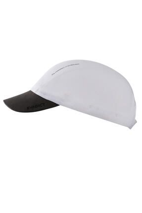 Koşu Şapkası Modüler Şapka Arazi Koşusu 54-61 Cm Beyaz Unisex