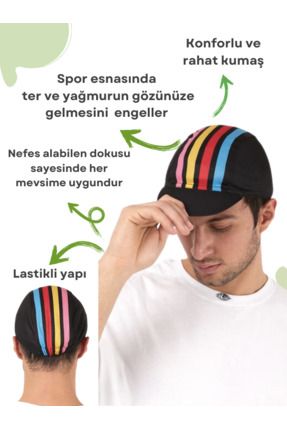 Unisex Bisikletçi Kaskı Şapkası Bisiklet Şapkası Kaskı