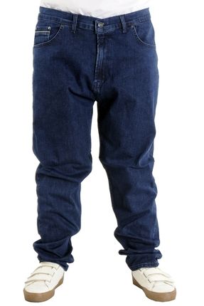 Mode Xl Büyük Beden Erkek Kot Pantolon Klasik 5cep Mark 22930 Lacivert