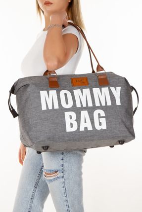 Mommy Bag Anne Bebek Bakım Çantası Termal Biberonlu