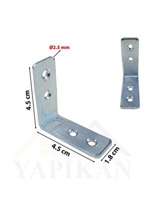 yapikan mobilya dolap raf masa sabitleme birlestirme l demir gonye kosebent 2 5x18x45x45mm 10 adet fiyati yorumlari trendyol